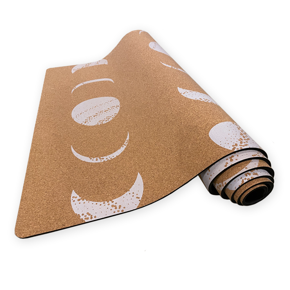 Violet Moon Cork Yoga Mat by Moveco. 5mm cork yoga mat