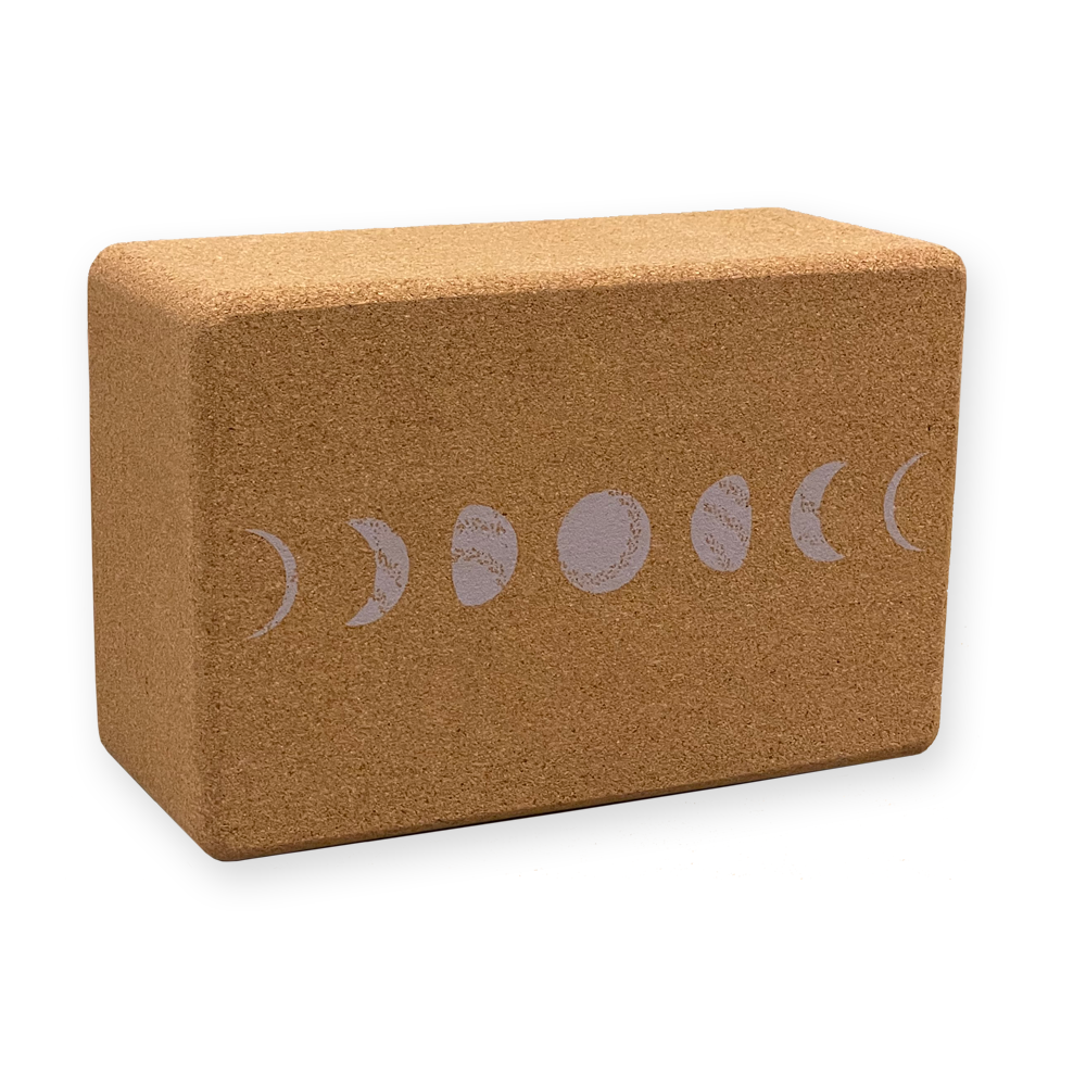 cork yoga block, Violet Moon 