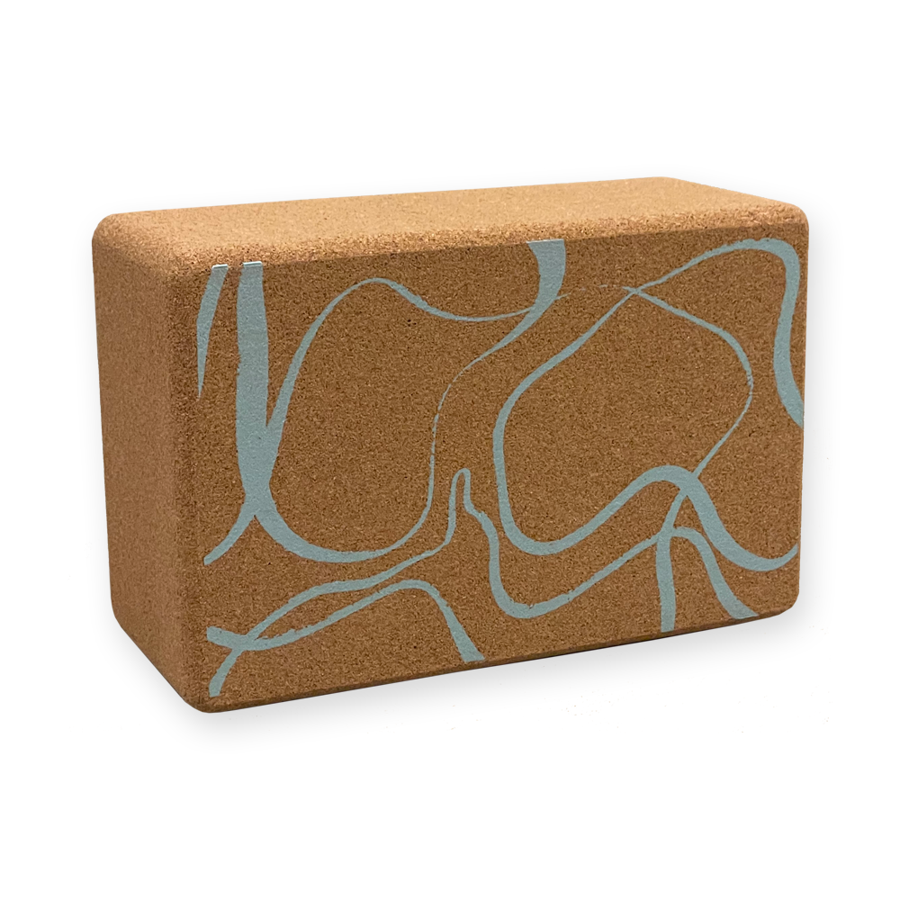 Cork Yoga Block- Seawater