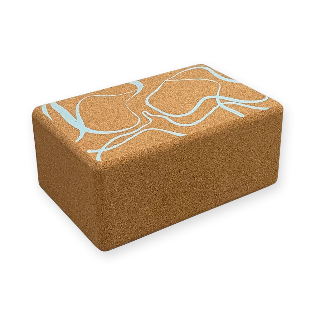 Cork Yoga Block- Seawater