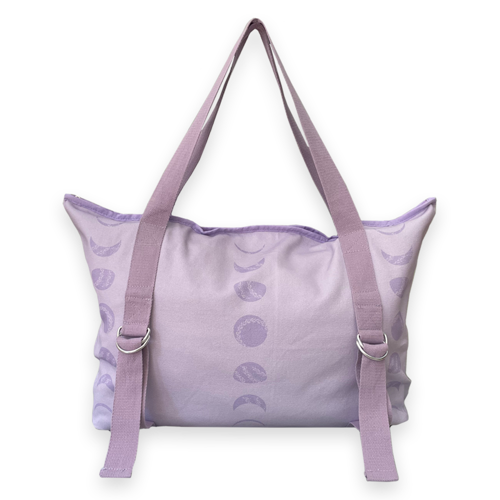 Recycled Canvas Tote & Mat Carrier - Violet Moon – moveco